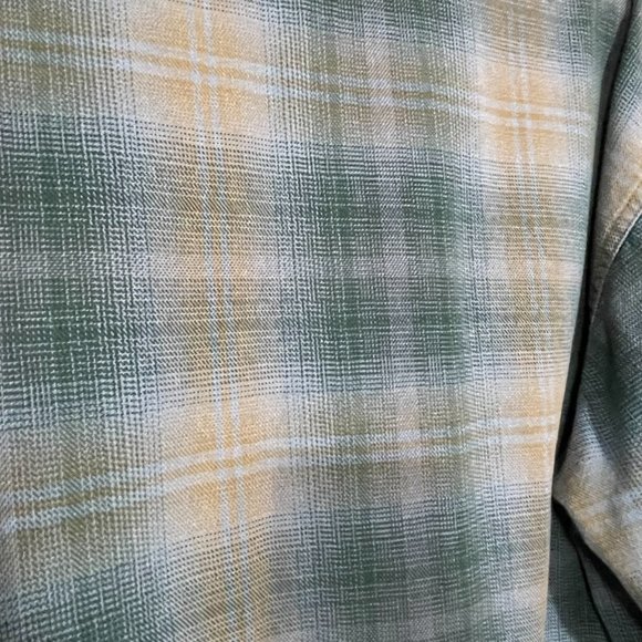 Harley-Davidson Blue Brown Plaid Button Down Shirt Size L - Picture 9 of 9